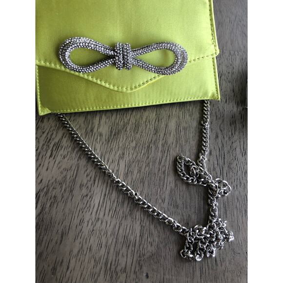 Joseph D'Arezzo Citron Envelope Evening Rhinestone Bow Bag - OS - Picture 4 of 6